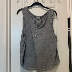 Distressed anthro top